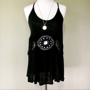 Poof Cut Out Tank Top Tunic
